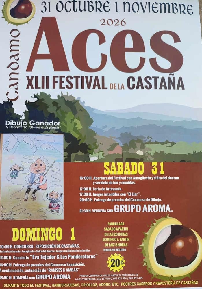 XLII Festival de la castaña. Candamo 31 de octubre y 1 de noviembre