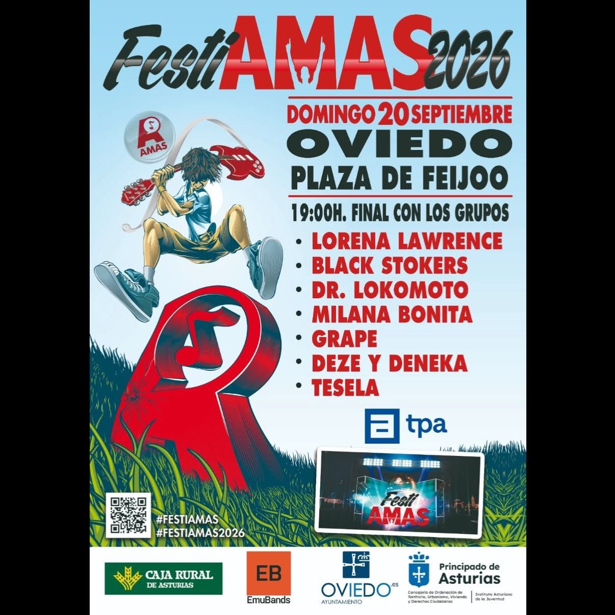  FestiAMAS 20 de septiembre en la Plaza de Feijoo a las 19:00 horas