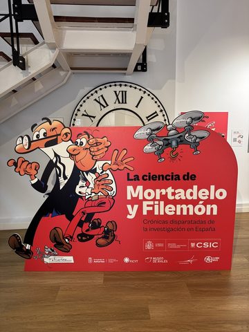 La exposición de Mortadelo y Filemón y sus peripecias con la ciencia rompe récord de visitantes en la Sala del Cómic