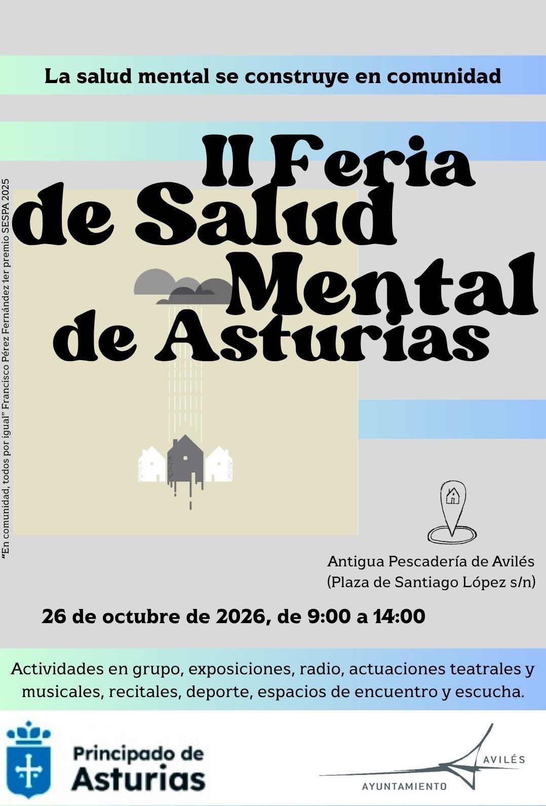 El Principado organiza la II Feria de Salud Mental de Asturias para reforzar la participación comunitaria, de 9 a 14 horas