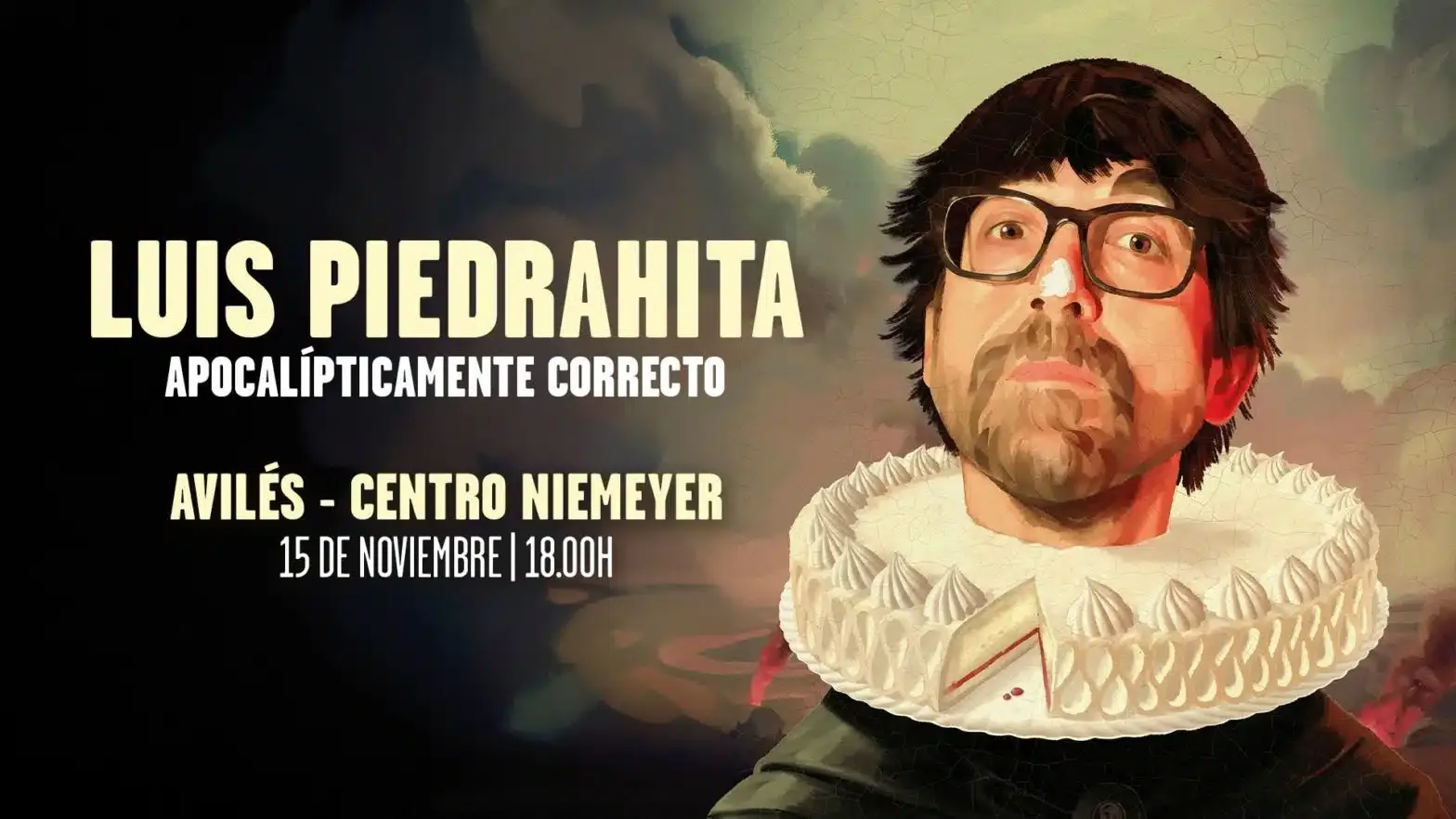 Luis Piedrahita – “Apocalípticamente correcto”, 15 de noviembre de 2026 a las 18:00 horas en el Centro Niemeyer (Avilés)