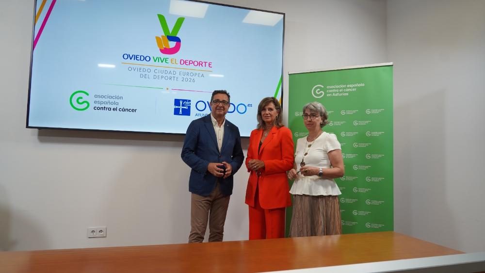 El Ayuntamiento de Oviedo y la Asociación Española Contra el Cáncer en Asturias impulsan una alianza para incorporar la solidaridad y la promoción de la salud a los grandes eventos deportivos de la ci