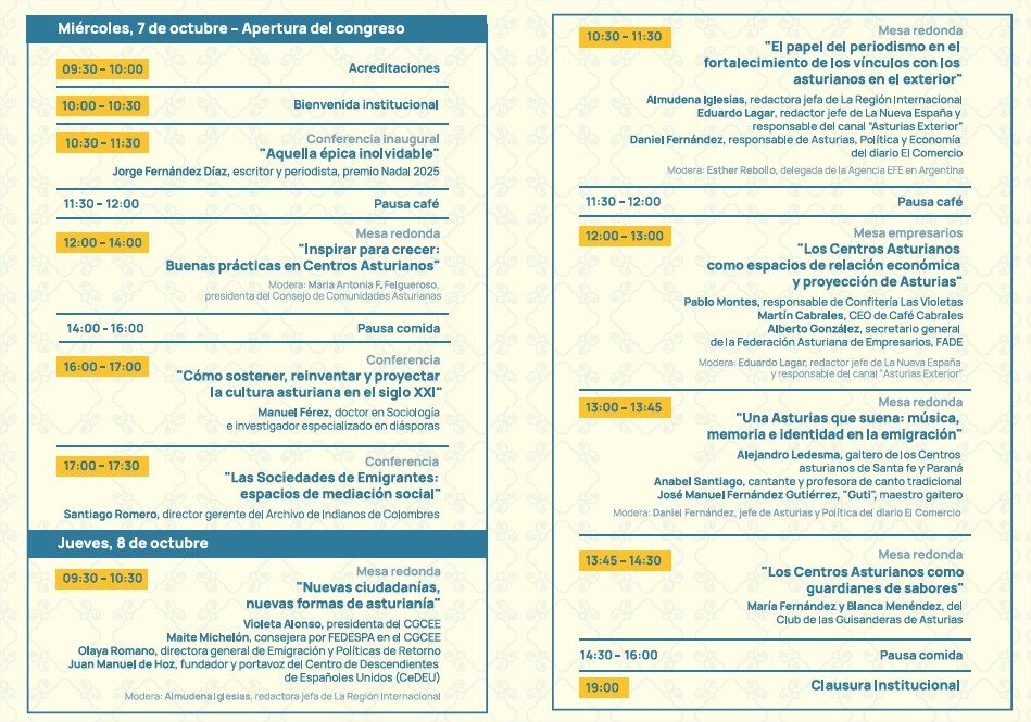 El Congreso Mundial de Asturianía da el salto al exterior para reforzar el relevo generacional y proyectar el futuro de la emigración