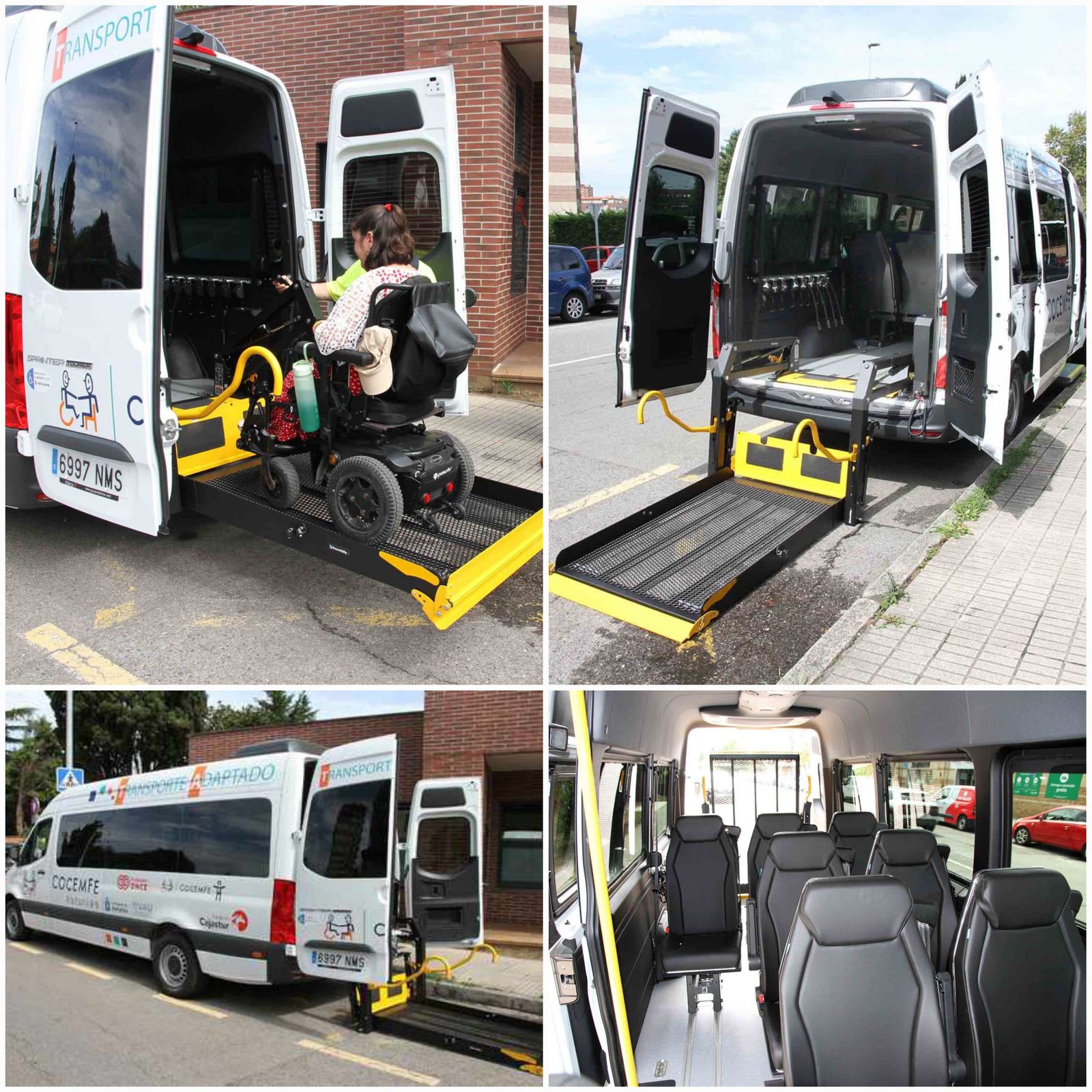 COCEMFE Asturias presenta su nueva furgoneta adaptada para reforzar el transporte puerta a puerta de personas con discapacidad 