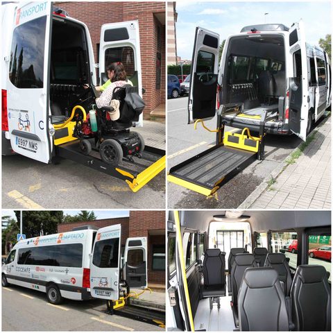 COCEMFE Asturias presenta su nueva furgoneta adaptada para reforzar el transporte puerta a puerta de personas con discapacidad 