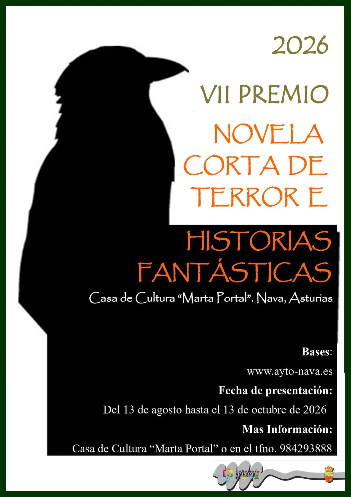 VII Premio de Novela Corta de Terror e Historias Fantásticas "Casa de Cultura Marta Portal"