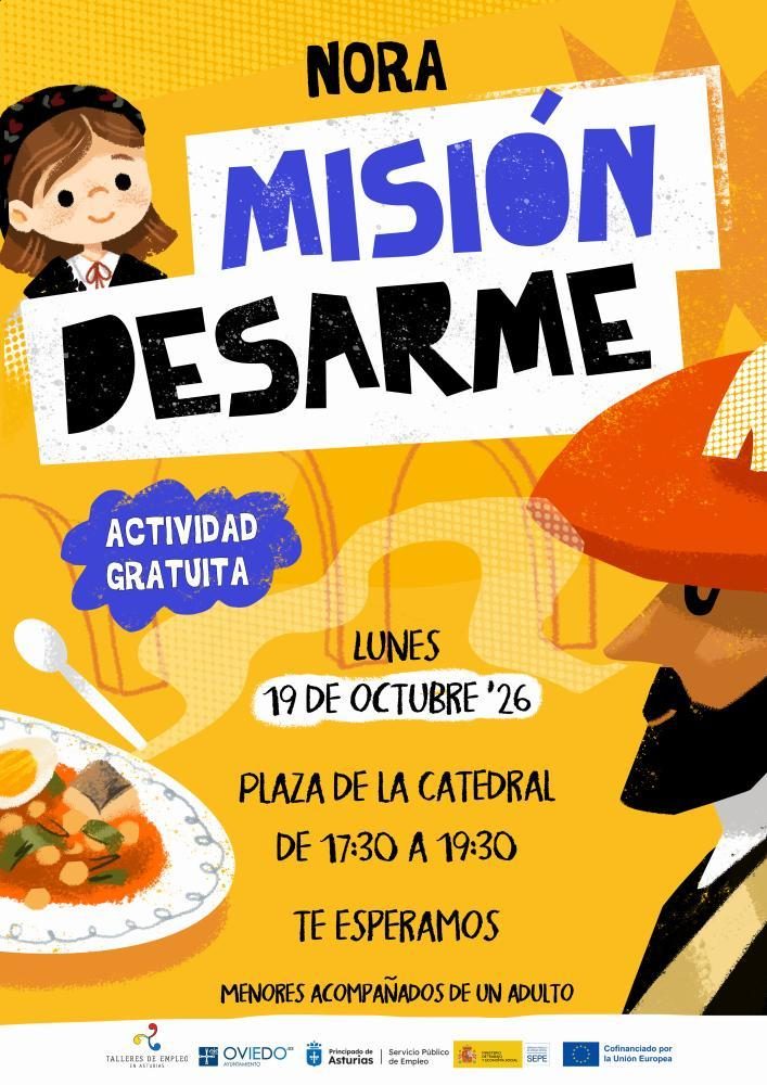 El Taller de Empleo Oviedo Activa lleva el Desarme a las familias con una tarde de juegos y talleres