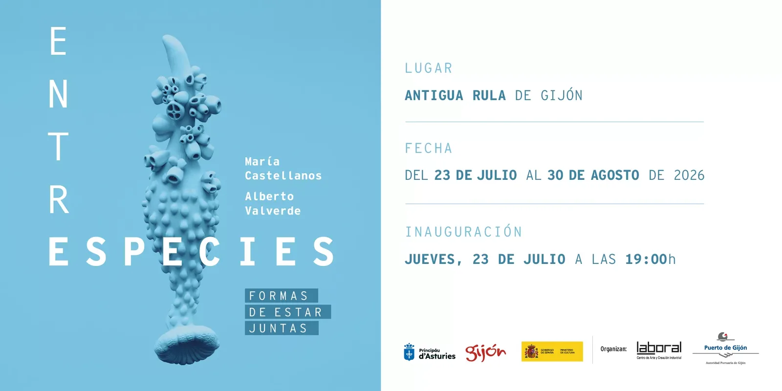 Entre especies. Formas de estar juntas, del 23 julio al 30 agosto