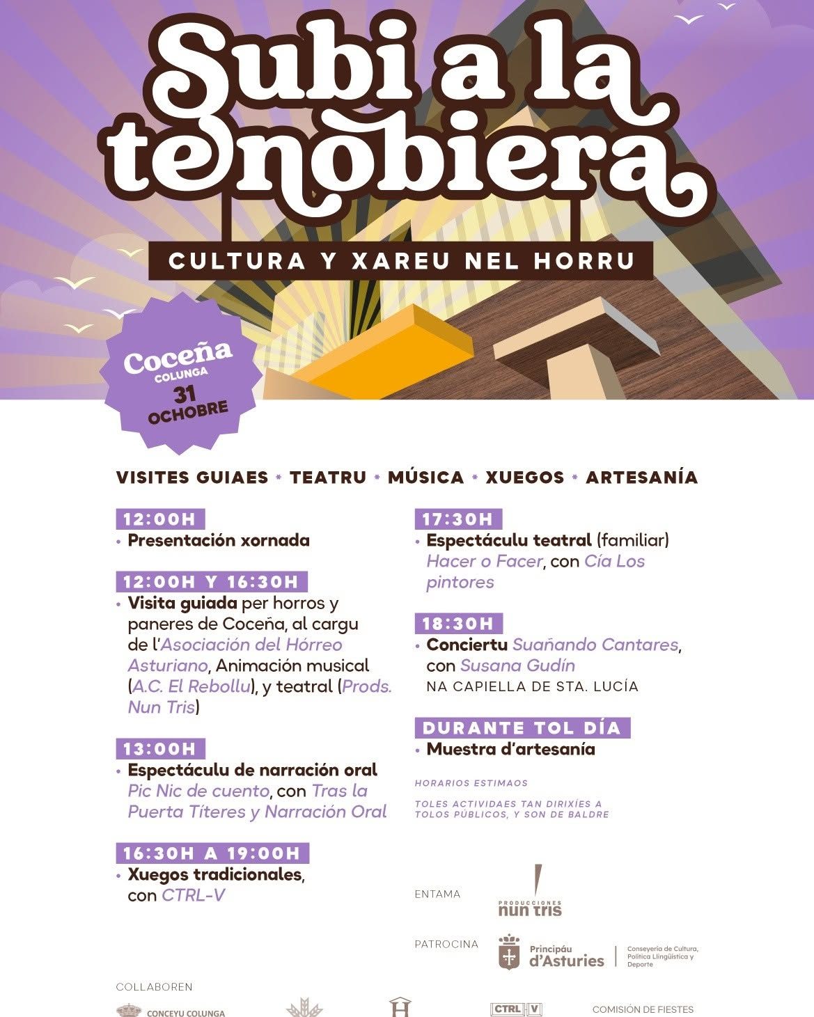 Subí a la Tenobiera. Colunga. 31 de octubre