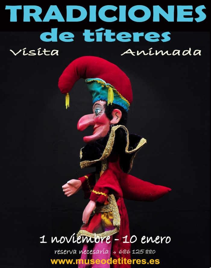 Tradiciones de títeres. Siero Visitas animadas, los domingos del 1 de noviembre al 10 de enero a las 18:00 horas