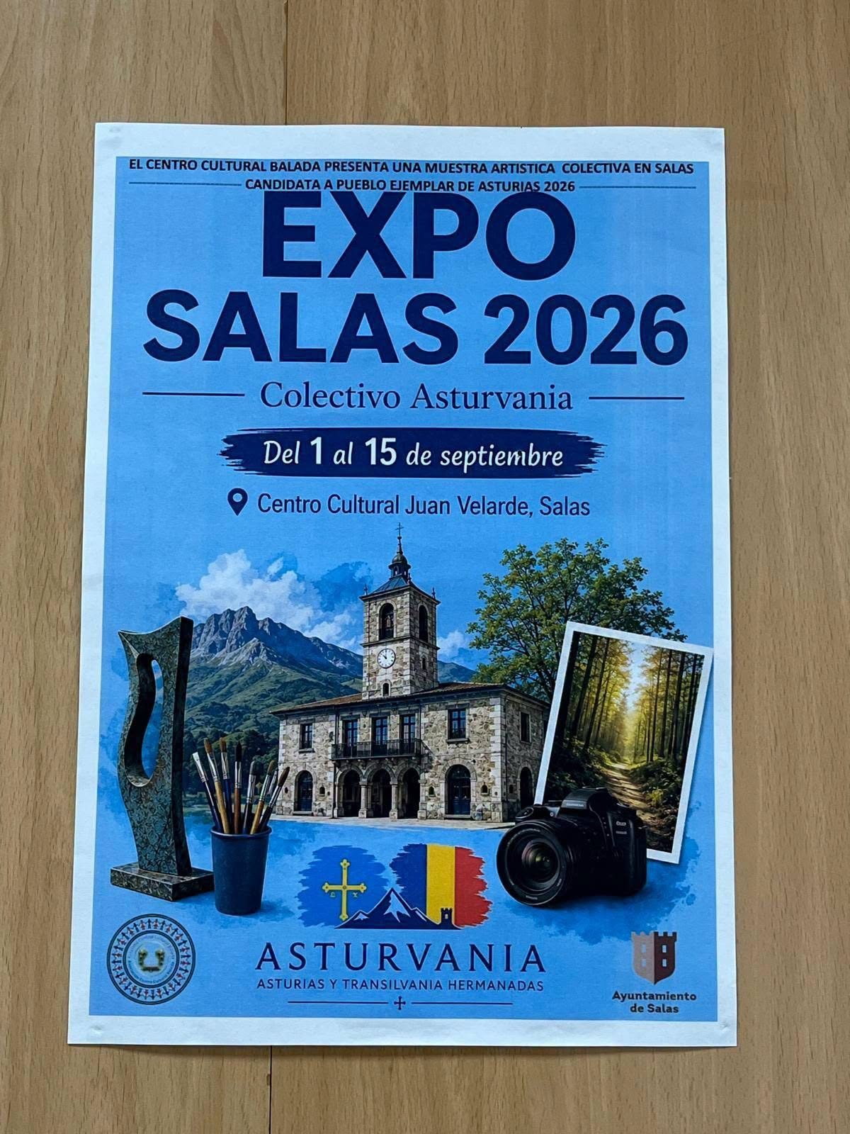 Exposición del Colectivo AsturVania   " Asturias y Transilvania Hermanados " en la casa de cultura de Salas.
