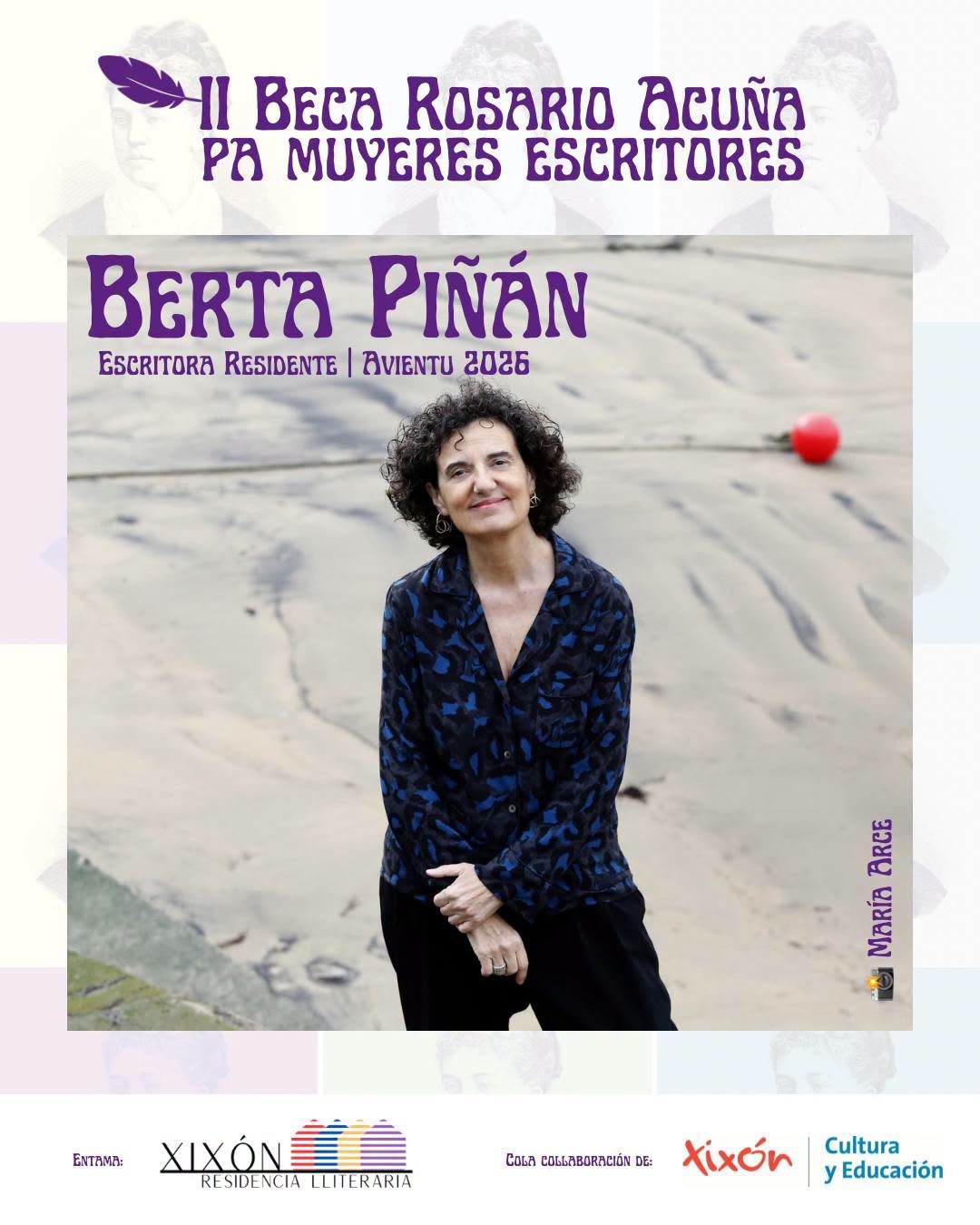 Berta Piñán es la ganadora de la II Beca Rosario Acuña para mujeres escritoras de la Residencia Lliteraria Xixón