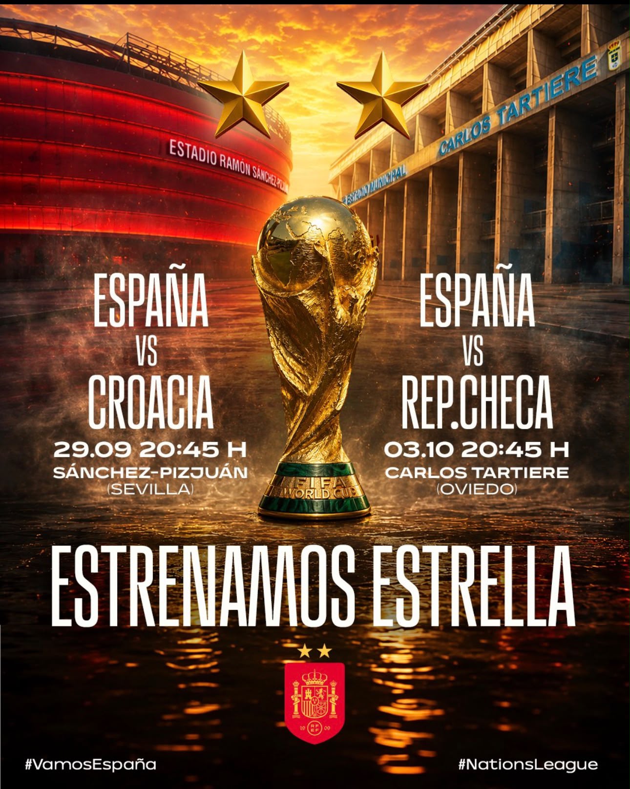 La Roja vuelve a Asturias once años después para enfrentarse a la República Checa en el estadio 'Carlos Tartiere'