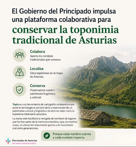 El Gobierno del Principado impulsa una plataforma colaborativa para conservar la toponimia tradicional de Asturias