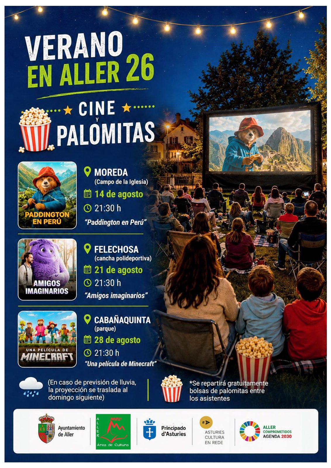 Verano en Aller 26. Cine y palomitas